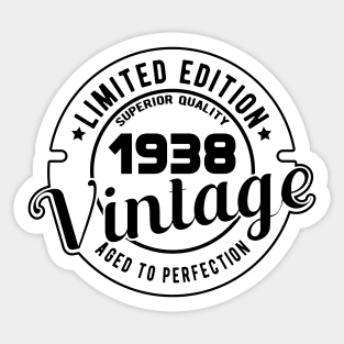 1938 VINTAGE - BIRTHDAY GIFT Sticker